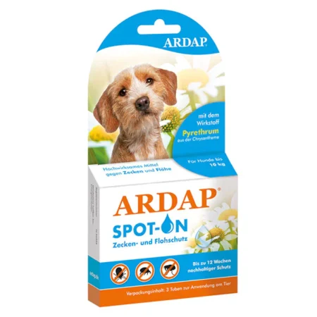 ARDAP Spot-On Zecken- und Flohschutz für Hunde bis 10 kg