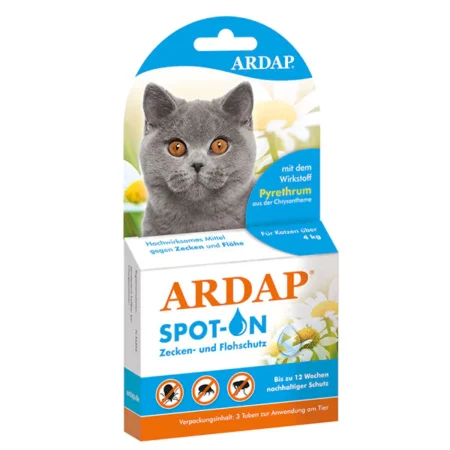 ARDAP Spot-On Zecken- und Flohschutz für Katzen über 4 kg