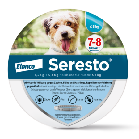 BAYER Seresto Halsband für Hunde unter 8 kg