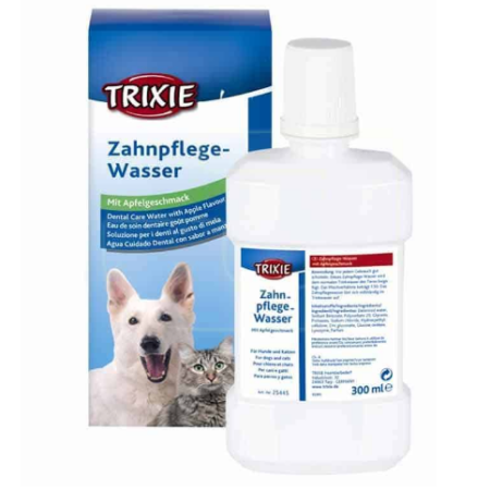TRIXIE Dental Care Zahnpflege-Wasser mit Apfelaroma 300 ml