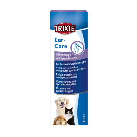 TRIXIE Ear-Care Ohrenpflege mit Spezialtropfer 50 ml